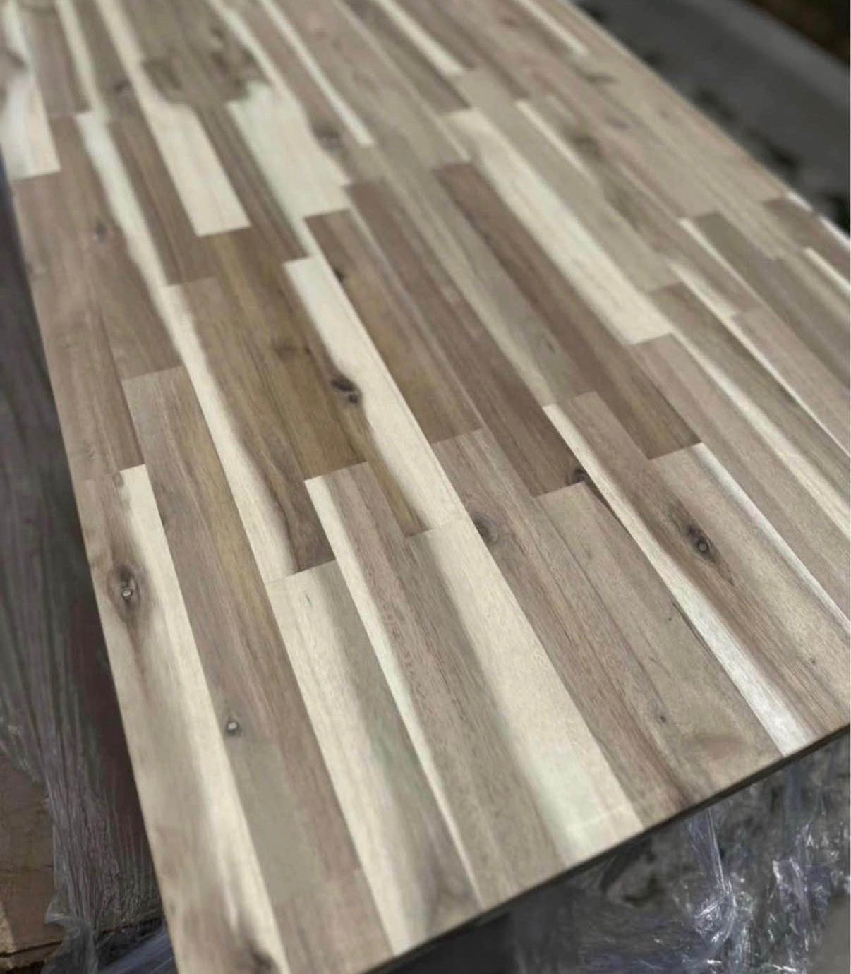 “ONLY PICK UP” Unfinished Acacia Butcher Block 8 ft. L x 25 in. D Countertop with Standard Edge