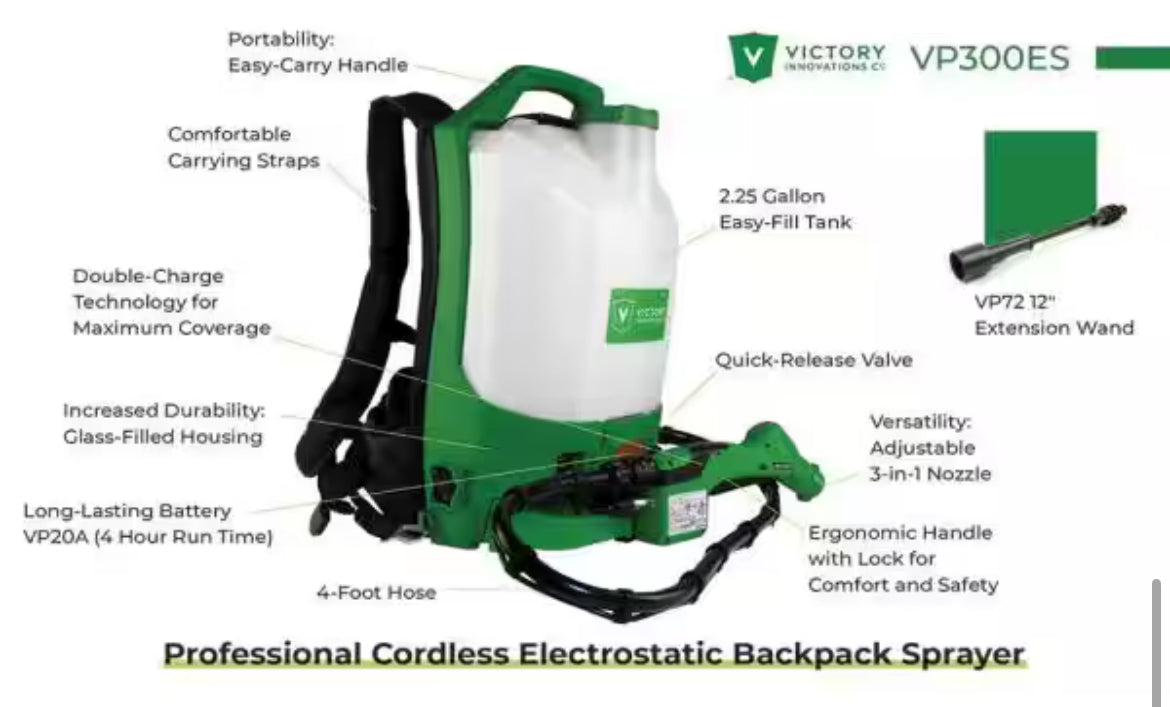 Victory Electrostatic Backpack Sprayer