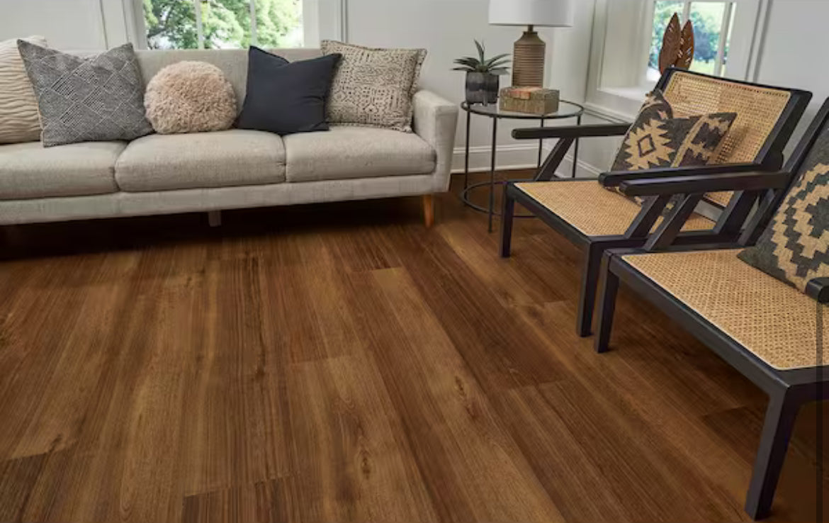 Lifeproof Walnut Click Lock Waterproof Luxury Vinyl Plank Flooring 6.5MM 28ML Wear Layer ONLY PICK UP
