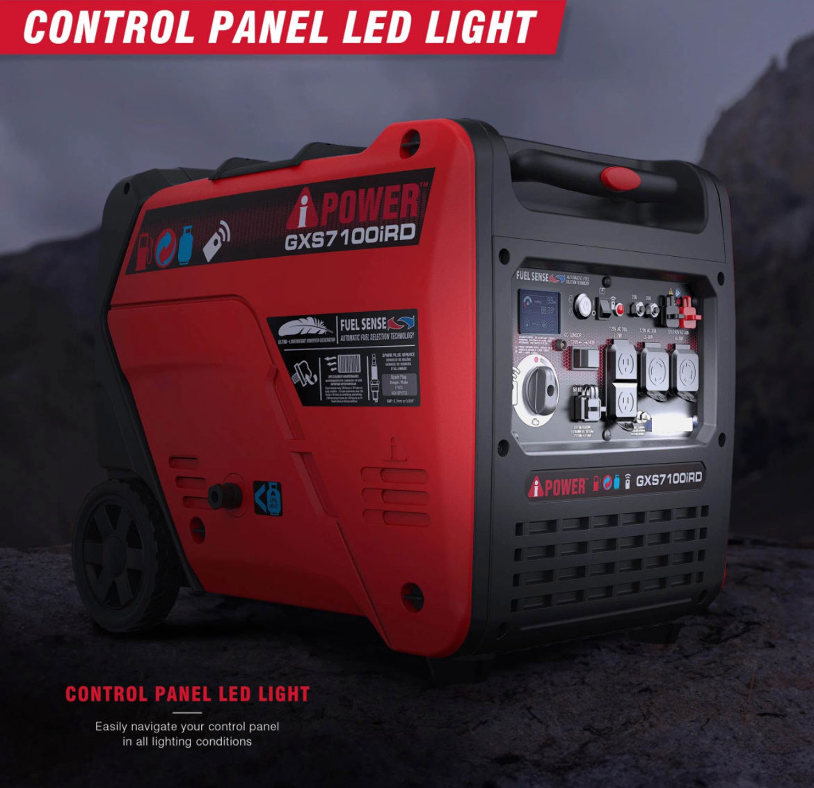 A-iPower GXS7100iRD 7100W Dual Fuel Inverter Generator”ONLY PICK UP”