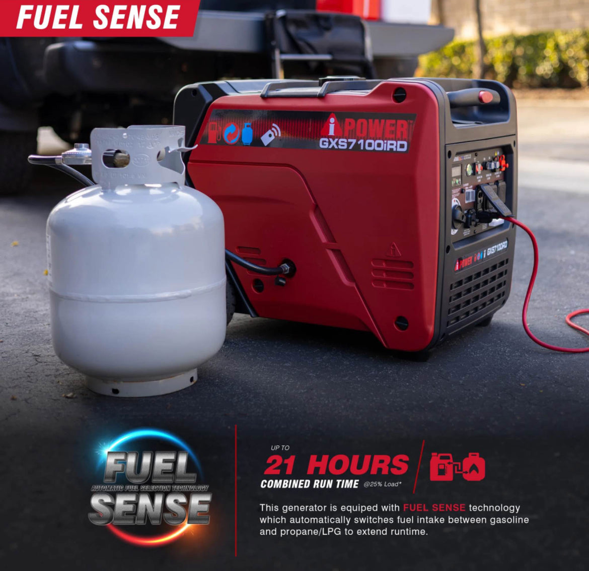 A-iPower GXS7100iRD 7100W Dual Fuel Inverter Generator”ONLY PICK UP”