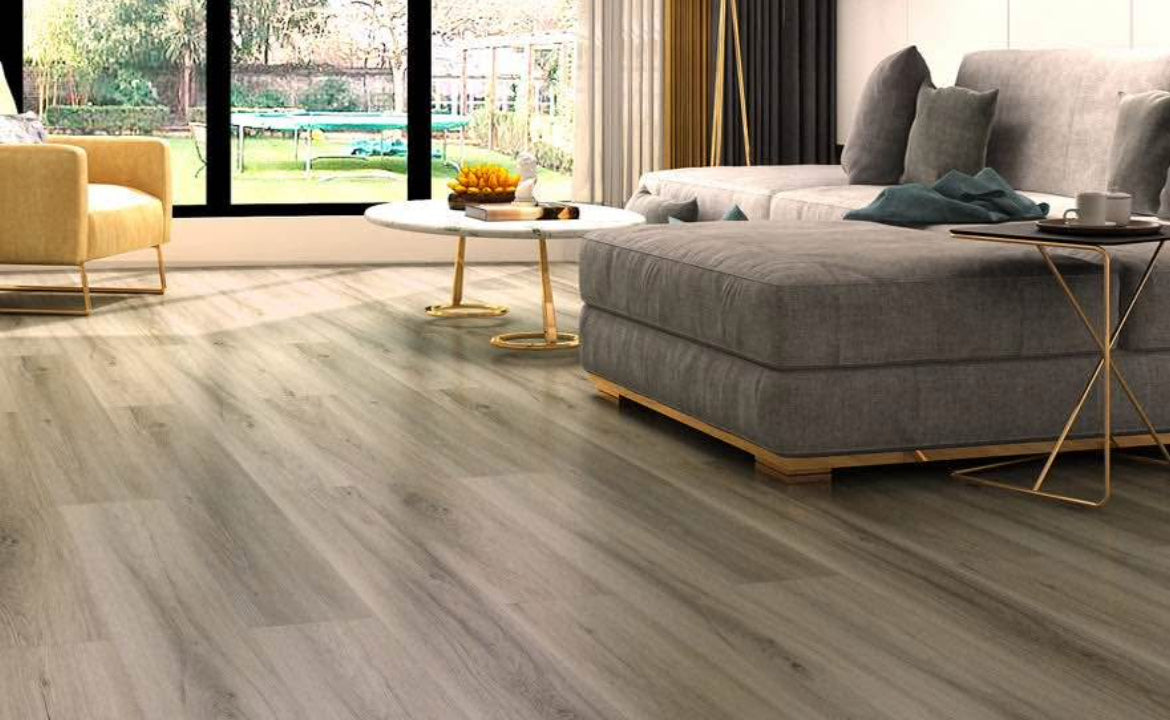 Simplistic Taupe WaterProof Flooring SPC Luxury Vinyl 5.5MM 12Mil Wearlayer 7”x48” W/ Pre-attached Underlayment “ONLY PICK UP “