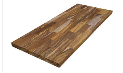 (ONLY PICK UP) 8 ft. L x 25 in. D  Unfinished Senna Hardwood Butcher Block Countertop