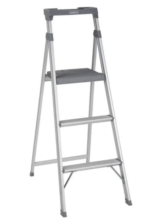 Cosco Lite Solutions 3-step Step Stool, 9ft 3in Max Reach(ONLY PICK UP)