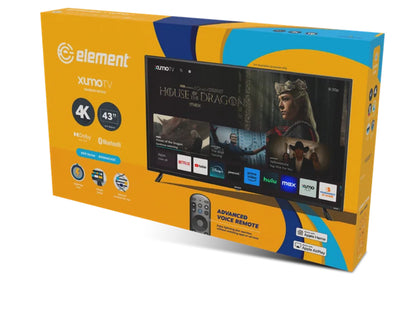 Element 43" Class 4K UHD (2160p) LED XUMO Smart Television HDR (E550AE43C-G) "PICK UP ONLY"