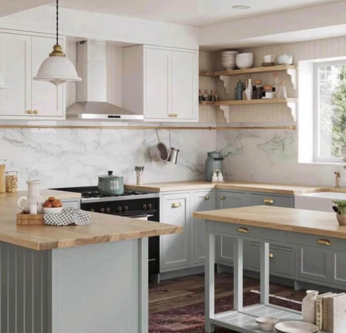 “ONLY PICK UP”Unfinished Acacia Butcher Block 8 ft. L x 25 in. D Countertop with Standard Edge