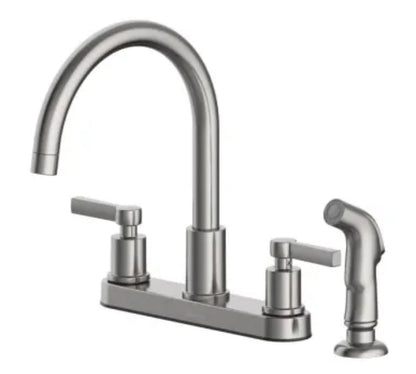 Seasons® Westwind Two Handle Kitchen Faucet, With Spray, With Deckplate, 1.8gpm