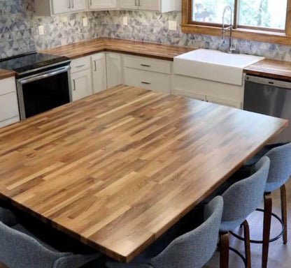 PICK UP ONLY 

Walnut Solid Wood Butcher Block Countertop with Square Edge  8 ft. L x 25 in. D x 1.5”