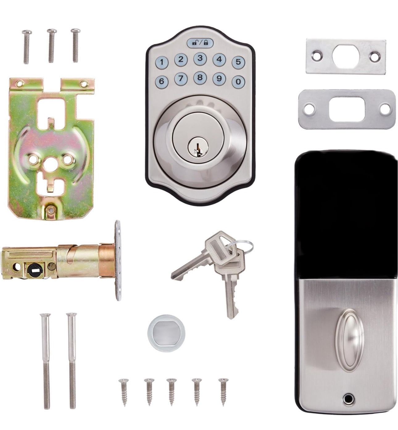 Shield Security® Electronic Keypad Lock (Satin Nickel)