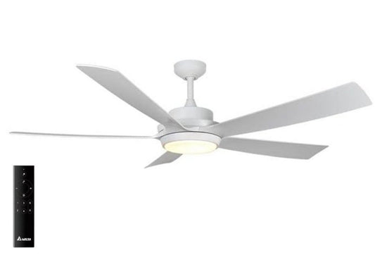 Delta Breez Pleasanton 72" Ceiling Fan with LED, Remote, Indoor/Outdoor, White