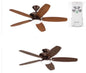 KICHLER Renew Designer 52 in. Outdoor Satin Natural Bronze Dual Mount Ceiling Fan with LED Bulbs with Remote Control Included