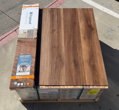 “ONLY PICN UP “LIFEPROOF Buttler Hickory Waterproof Luxury Vinyl Flooring 6MM 22Mil Wearlayer Clicklock 8.7” x48”