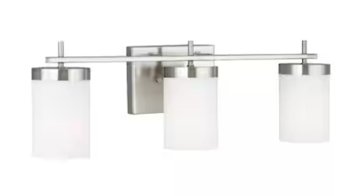 Generation Lighting Zire 24-in 3-Light Brushed Nickel LED Modern/Contemporary Vanity Light