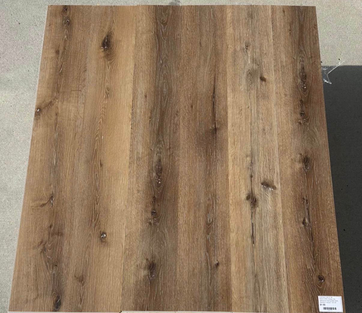 ONLY PICK UP “CHATEAU OAK Waterproof Luxury Vinyl Flooring 6mm 20Mil Wearlayer Clicklock 7.25” x 48”