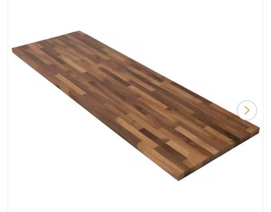 “ONLY PICK UP “Unfinished Walnut 8 ft. L x 25 in. Solid Wood Butcher Block Countertop