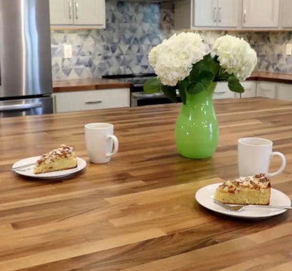 PICK UP ONLY 

Walnut Solid Wood Butcher Block Countertop with Square Edge  8 ft. L x 25 in. D x 1.5”