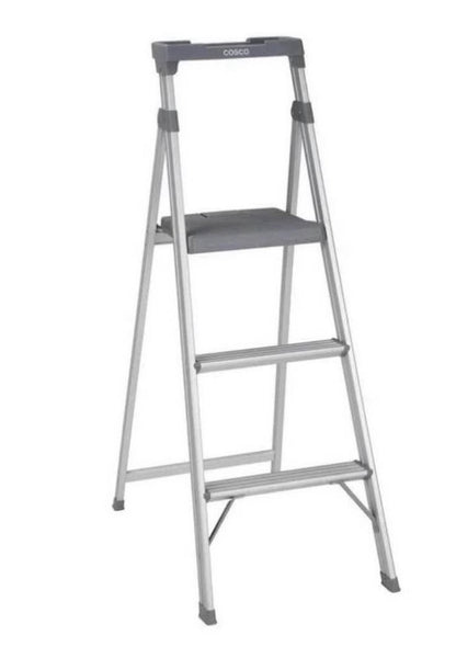 —- LABOR DAY  SPECIAL —-
PICK UP ONLY 
Cosco Lite Solutions 3-step Step Stool, 9ft 3in Max Reach Aluminum and Gray,