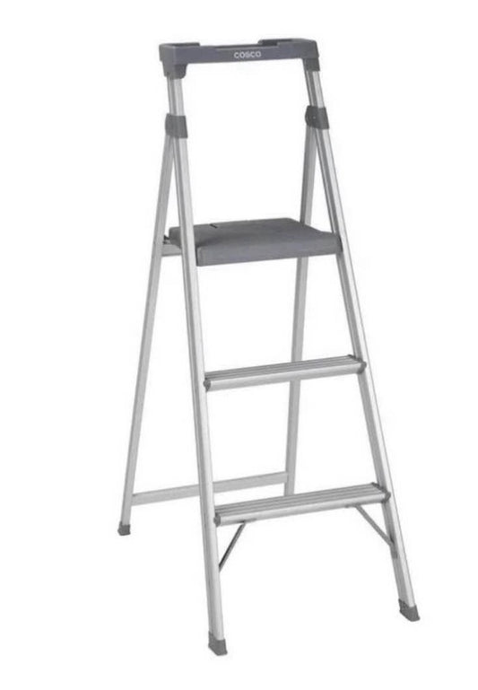—- LABOR DAY  SPECIAL —-
PICK UP ONLY 
Cosco Lite Solutions 3-step Step Stool, 9ft 3in Max Reach Aluminum and Gray,