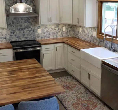 PICK UP ONLY 

Walnut Solid Wood Butcher Block Countertop with Square Edge  8 ft. L x 25 in. D x 1.5”