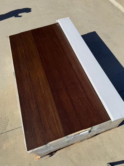 Chestnut Charm Bamboo Plank Flooring 100% waterproof Click-Lock 7.5”x73” Wood Grain Look 8.3MM Thick (ONLY PICK UP)