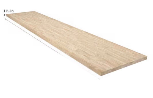 “ONLY PICK UP “ HARDWOOD REFLECTIONS 10 ft. L x 25 in. D Unfinished Hevea Solid Wood Butcher Block Countertop with Square Edge