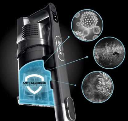 Shark Pet Cordless Stick Vacuum, Carpet and Hardfloors, Bristle Brushroll, HEPA
Filtration, Detachable Handvac, 40-Min Run Time, IX140H Blue