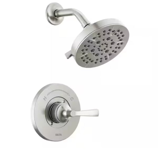 Delta Faryn Single-Handle 5-Spray Shower Faucet in Brushed Nickel (Valve Included)