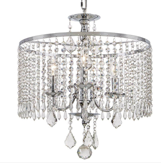 Home Decorators Collection
Calisitti 3-Light Polished Chrome Chandelier with K9 Crystal Dangles