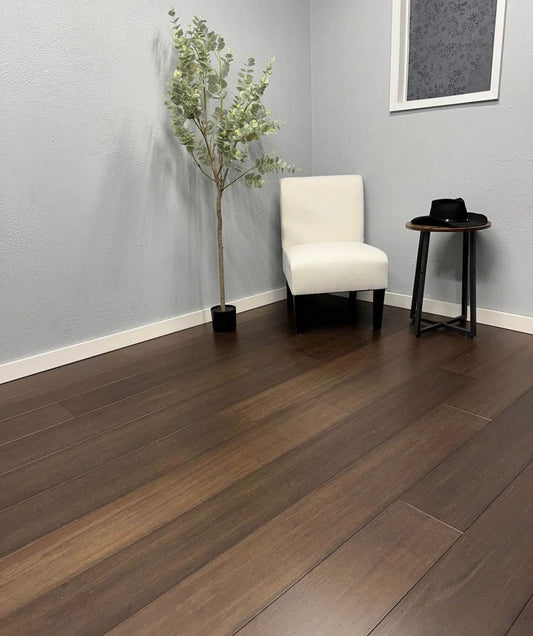 Chestnut Charm Bamboo Plank Flooring 100% waterproof Click-Lock 7.5”x73” Wood Grain Look 8.3MM Thick (ONLY PICK UP)