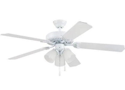 Seasons® 52 In. 5-Blade LED Ceiling Fan W/ Light (Ribbed Glass)”ONLY PICK UP “