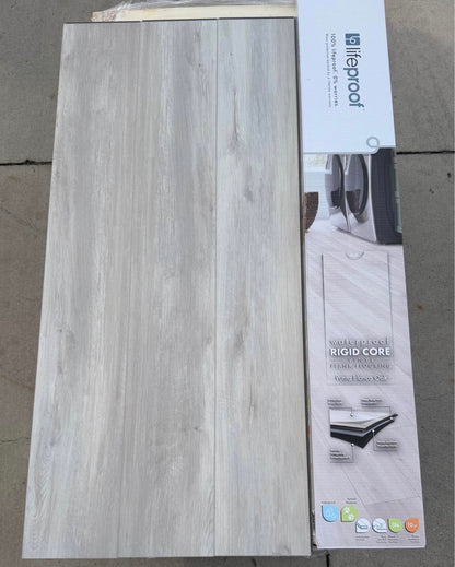 (ONLY PICK UP)                         Lifeproof Punta Blanca Oak 6MM Thickness Waterproof Click Lock Rigid Luxury Vinyl Plank Flooring