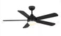 Hampton Bay Morland 52 in. Smart Indoor/Covered Outdoor Matte Black Ceiling Fan with Remote and Integrated LED Powered by Hubspace