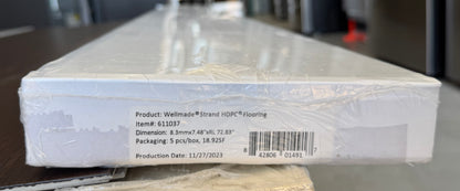 Chestnut Charm Bamboo Plank Flooring 100% waterproof Click-Lock 7.5”x73” Wood Grain Look 8.3MM Thick (ONLY PICK UP)