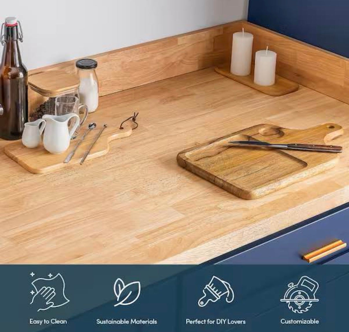 “ONLY PICK UP “
Island Unfinished Acacia Butcher Block 8’ x 39” x 1.5” 
Raw Unfinished Ready to be Stained or Clear Coated