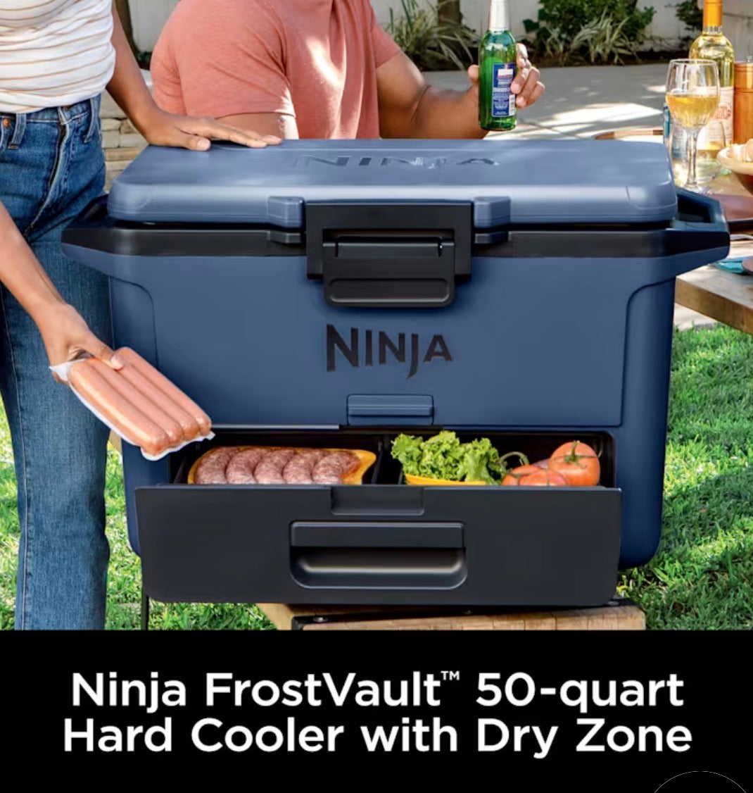 “ONLY PICK UP “NINJA FrostVault 50- qt Hard Cooler with Dry Zone in Lakeshore Blue