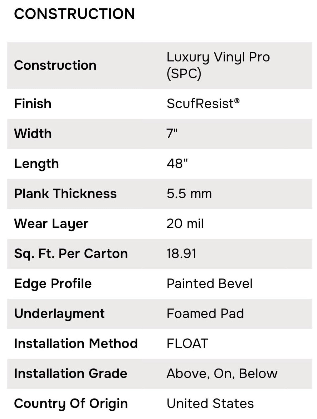 “ONLY PICK UP”SHAW Ripped Pine Waterproof Luxury Vinyl Flooring 5.5 20Mil Wearlayer Clicklock 7” x 48”