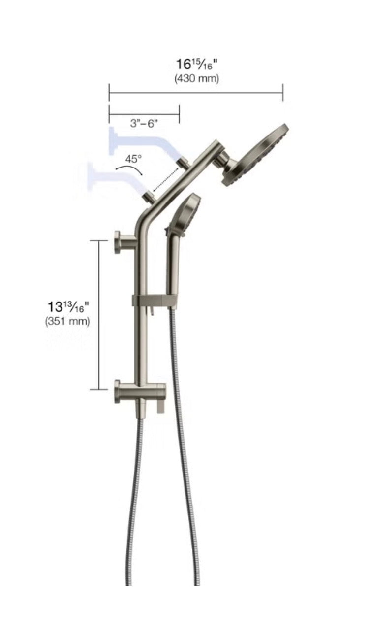 Kohler HydroRail 3-in-1 Multifunction Showerhead and Column Kit