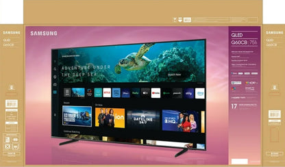 SAMSUNG 75" Class Q60CB QLED 4K Smart TV QN75Q60CBFXZA 2023 "PICK UP ONLY"
