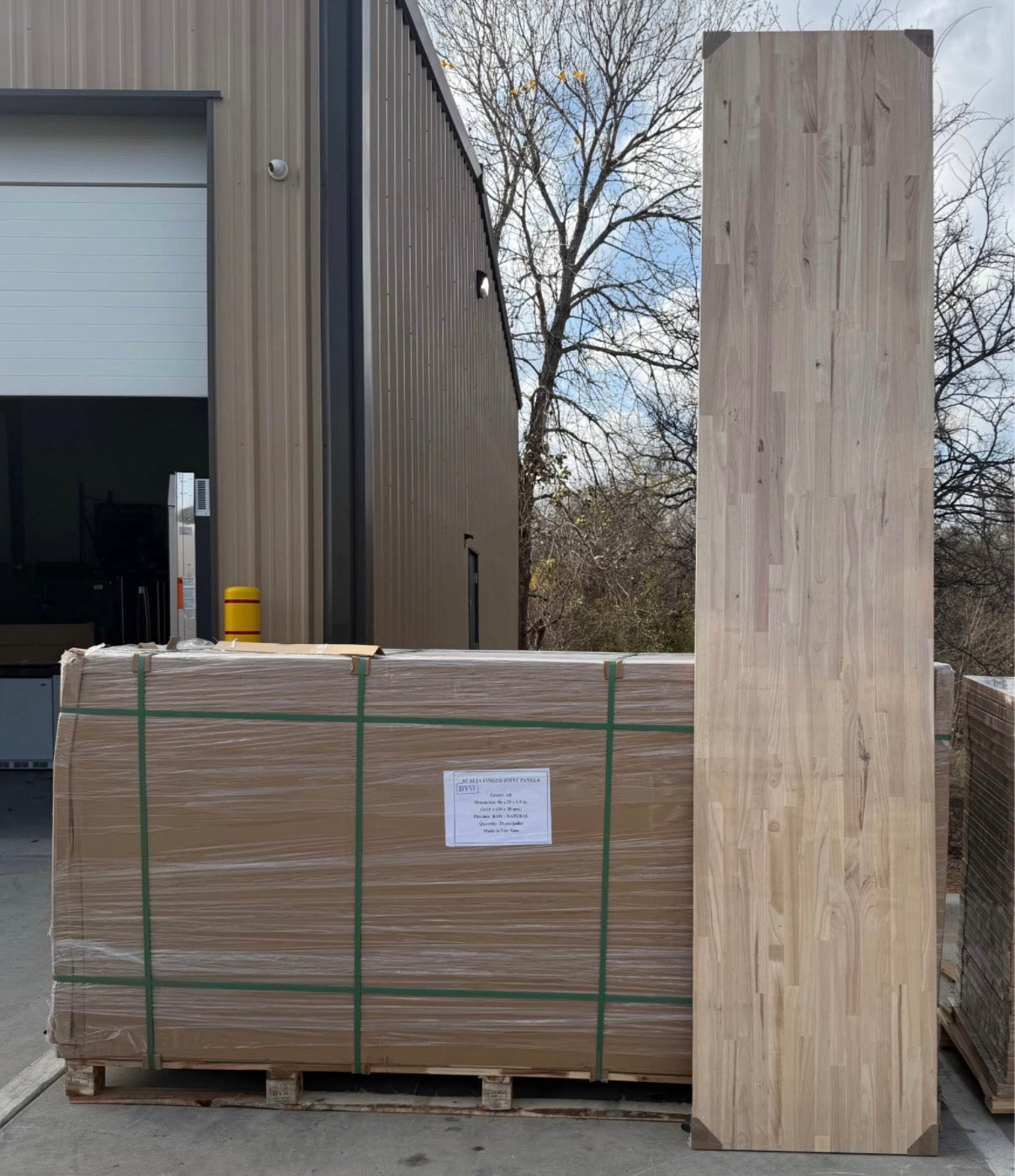 “ONLY PICK UP “ HARDWOOD REFLECTIONS 10 ft. L x 25 in. D Unfinished Hevea Solid Wood Butcher Block Countertop with Square Edge