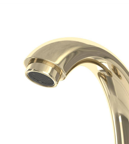 Glacier Bay Builders 8 in. Widespread Double-Handle High-Arc Bathroom Faucet in Polished Brass