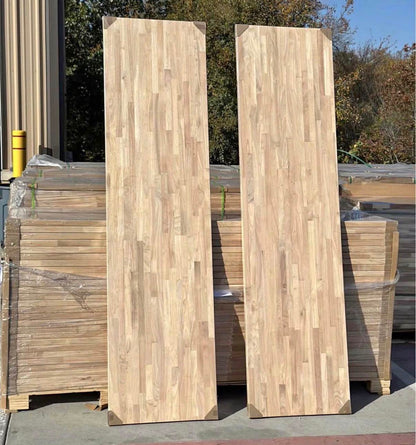 “ONLY PICK UP”Unfinished Hevea Butcher Block 8ft Countertop 96"Long X 25"Wide X 1.5"Thick