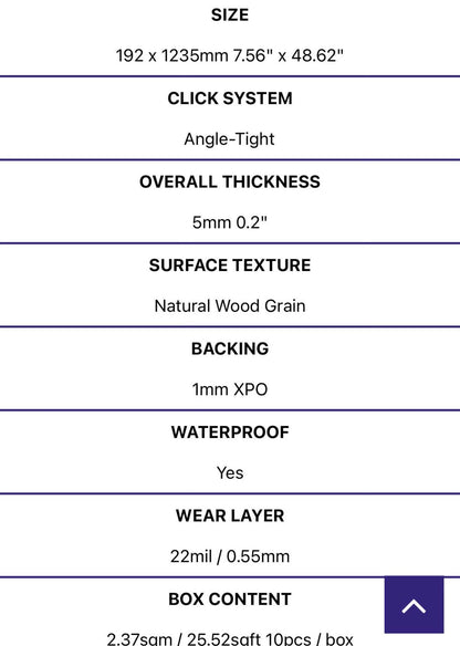 (ONLY PICK UP)Caldwell Waterproof Luxury Vinyl Plank 
5MM W/ 20Mil WearLayer Scratch Resistant Flooring