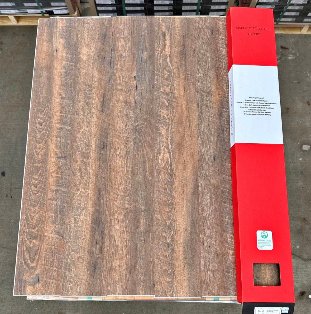 NEW BERN Vinyl Waterproof Flooring 12Mil Wearlayer 5.0MM W/Underlayment Scratch Resistant (ONLY PICK UP)