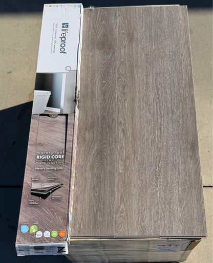 “ONLY PICK UP ”
Lifeproof Heron's Landing Oak Waterproof Click Lock Luxury Vinyl Plank Flooring
