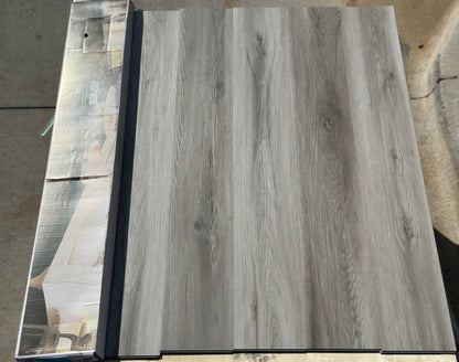 Simplistic Taupe WaterProof Flooring SPC Luxury Vinyl 5.5MM 12Mil Wearlayer 7”x48” W/ Pre-attached Underlayment “ONLY PICK UP “