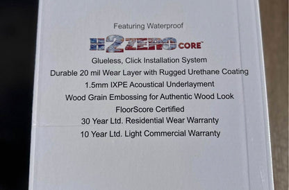 (ONLY PICK UP) Dundee Luxury Vinyl Plank Waterproof Flooring 7”x48” Click-Lock 23.68SqftBox