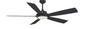 Delta Breez Pleasanton 72 Inch Ceiling Fan Black 5 Blade With Remote