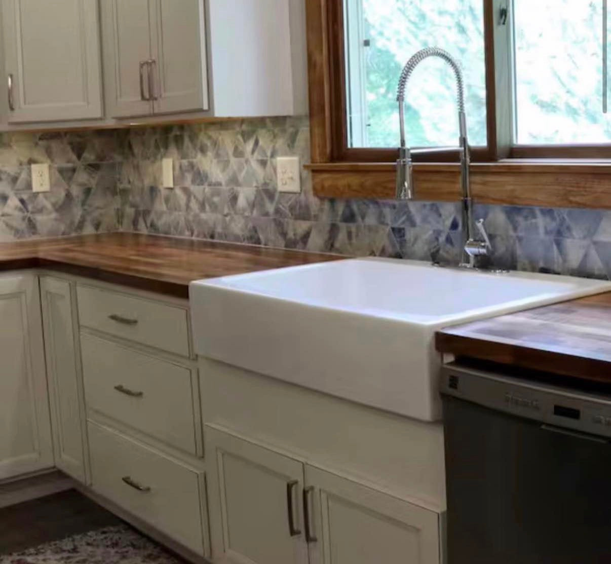 “ONLY PICK UP “Unfinished Walnut 8 ft. L x 25 in. Solid Wood Butcher Block Countertop