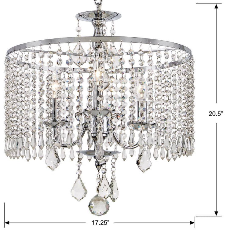 Home Decorators Collection
Calisitti 3-Light Polished Chrome Chandelier with K9 Crystal Dangles