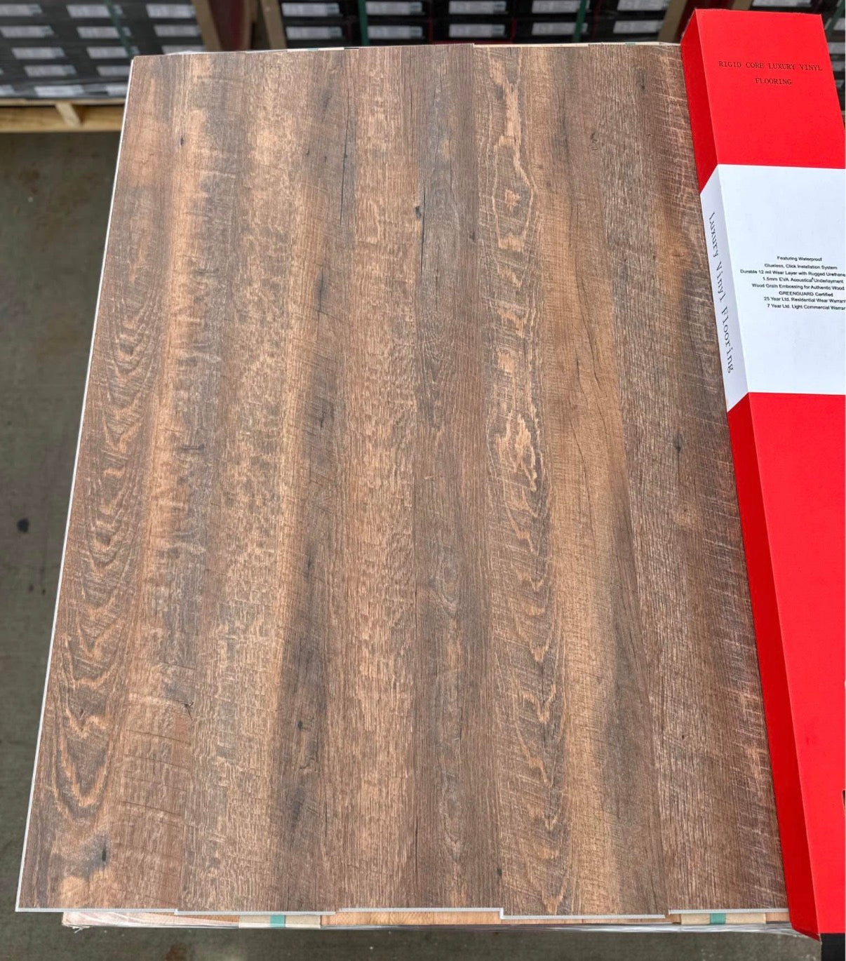 NEW BERN Vinyl Waterproof Flooring 12Mil Wearlayer 5.0MM W/Underlayment Scratch Resistant (ONLY PICK UP)